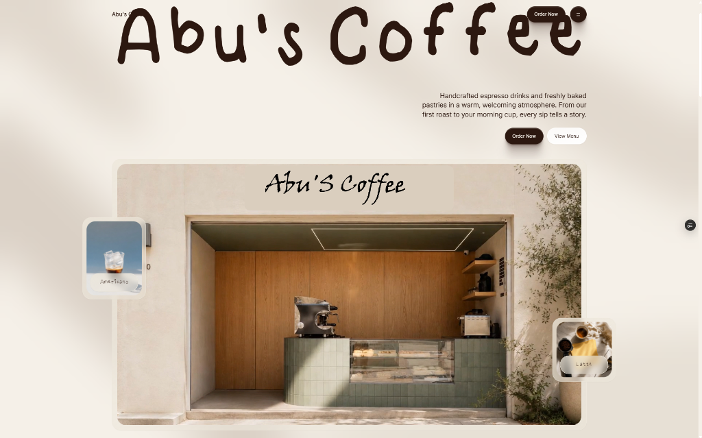 Abu's Coffee project preview